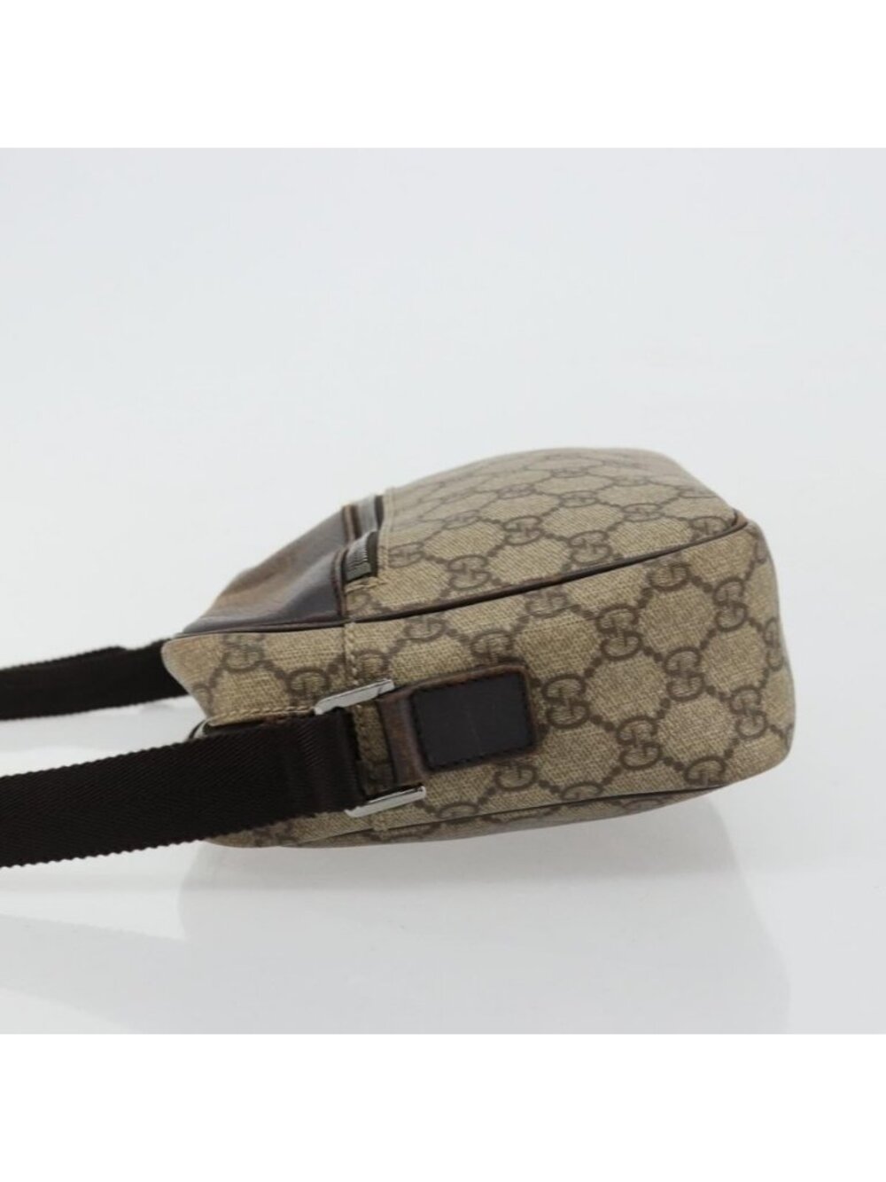 Authentic GUCCI GG Supreme Shoulder Bag PVC Beige Silver 114291 - Picture 12 of 16